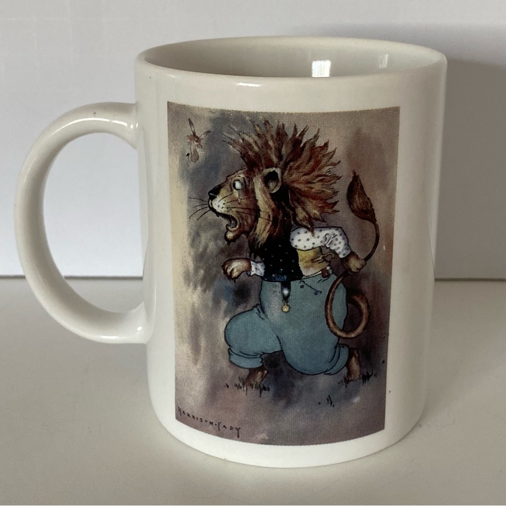 Lion Mug Art Brandywine River Museum Sarg Cady Artists Ceramic Paintings Vintage